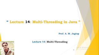 Lecture 14: Multi-threading in Java