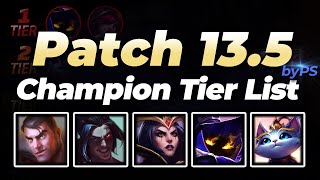 Patch 13.5 Champion Tier List