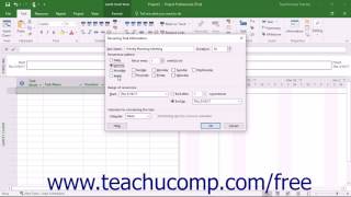 Project 2016 Tutorial Creating Recurring Tasks Microsoft Training
