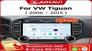 Ainavi 11.8inch Multimedia Player For Volkswagen VW Tiguan 2006 2010 2016 Golf Plus Carpla