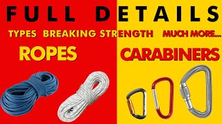 Mountaineering Rope and Carabiners full definition