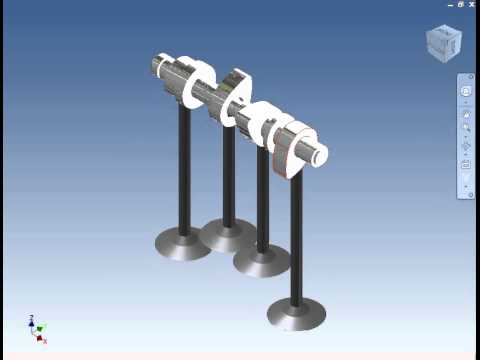Camshaft And Valve Animation Youtube