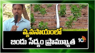 వ్యవసాయంలో బిందు సేద్యం ప్రాముఖ్యత | Benefit with Drip Irrigation in Crop Cultivation | 10TV