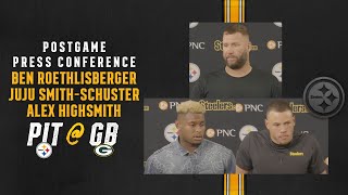 Steelers Press Conference (Week 4 at Packers): B. Roethlisberger, J. Smith-Schuster, A. Highsmith
