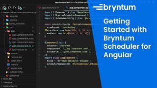 Getting Started with Bryntum Scheduler for Angular
