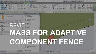 Revit Mass for an Adaptive Component Fence