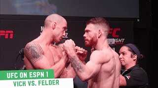James Vick vs. Paul Felder | UFC on ESPN 1 Ceremonial Weigh-Ins