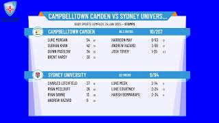 Campbelltown Camden v Sydney University