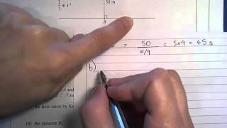 Edexcel M4 June 2013 Q2 relative motion