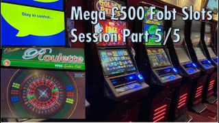 £500  FOBT Slots Session Pt  5/5- Max bet \u0026 HUGE Pie Gambles -  RR Reels of Gold + Bookie Roulette