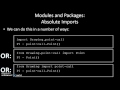 Python: Modules and Packages (Part 1)
