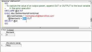 SQL Server Output Parameters: Understanding the Syntax