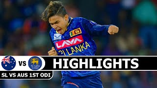 SRI LANKA VS AUSTRALIA MATCH HIGHLIGHTS 1ST ODI 2025 | SL VS AUS