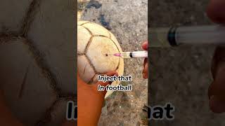 How to remove a football ⚽️ puncture (without breaking the skin)#shorts #football