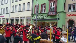 Musikkapelle Villingendorf - Narrensprung Rottweil, Fasnetsmontag 2019