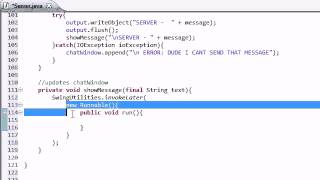 Intermediate Java Tutorial 46 Displaying Messages in the Chat Window