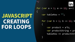 JavaScript Tutorial - Creating FOR LOOPS