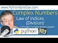 Python Complex Numbers (13) Law of Indices (Division)