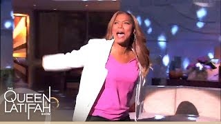 Queen Latifah Throws A Disco Dance Party!