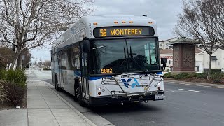 ⁴ᴷ⁶⁰ Santa Clara VTA 2023 Gillig Low Floor Plus HEV 40’ #3457 on Route 56