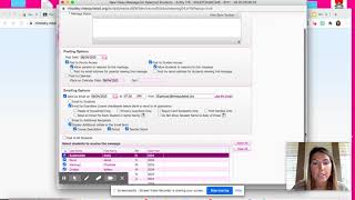How to send a message in Skyward