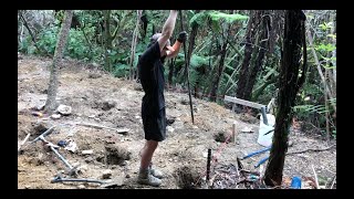 How to dig a hole using a breaker bar