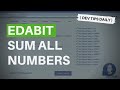 DevTips Daily: Edabit JavaScript coding challenge - Sum all numbers