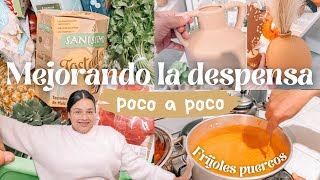 PRIMERA DESPENSA DEL AÑO✅RECETA FRIJOLES PUERCOS + YA FUI A TERAPIA