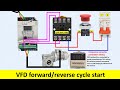 VFD Inverter Forward and Reverse Cycle Start Wiring Diagram Explained #vfd #vfdcontrol