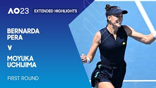 Bernarda Pera v Moyuka Uchijima Extended Highlights | Australian Open 2023 First Round