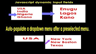 Dynamic input fields - populate a select menu based on a preselected option using Javascript