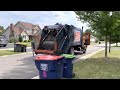 growling seyrek disposal international new way viper garbage truck packing heavy recycling