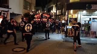 飯坂八幡神社例大祭 飯坂けんか祭り 2022 本祭り　宮入り　立綱