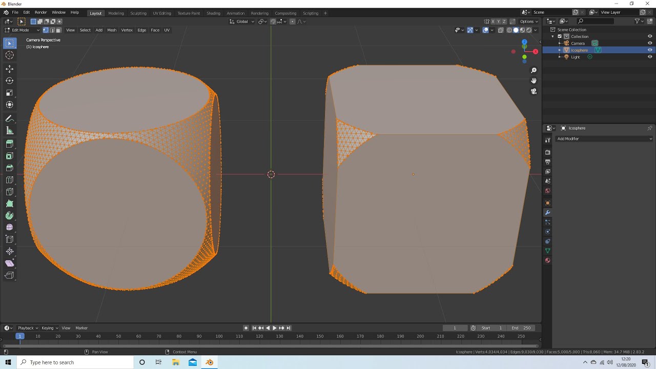 Blender Tutorial: Create A Cube With Curved Corners. The Easy Way ...