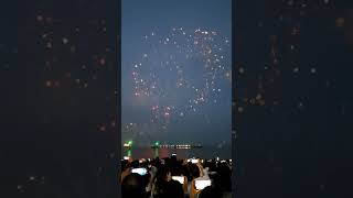 울산공업축제 폐막식 일산해수욕장 불꽃드론쇼.