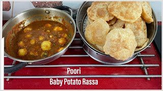 Poori \u0026 Aloo Rassa Sabji I Tempting Combo !