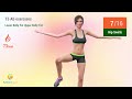 lower belly and upper belly fat workout with 15 exercises