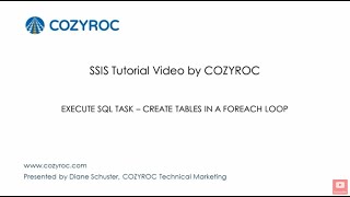 Execute SQL task - SSIS tutorial For Beginners by COZYROC