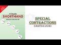 Introduction Special Contractions | Advance Stenography | Section 1 and Section 2 | By Janvi Ma'am |