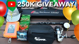 250k Subscribers! HUGE Fishing Gear Giveaway!