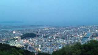 眉山から徳島市内の夜景を　Beautiful night view of Tokushima