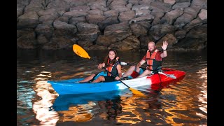 Experience Full Moon Night Kayaking at Eastern Mangroves Promenade, Abu Dhabi, United Arab Emirates.