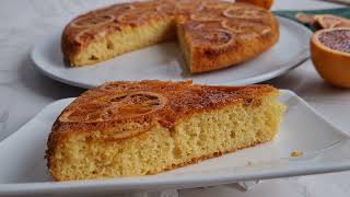 Karamelise edilmis Portakalli nefis kek tarifi I Umgedrehter saftiger Orangenkuchen Rezept