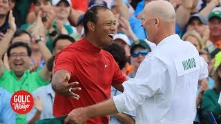 Tiger Woods controlling his emotions was key in winning 2019 Masters - Joe LaCava | Golic and Wingo