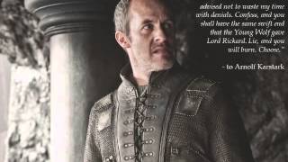 Stannis Baratheon Quotes Tribute - Blood Diamond London