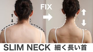 [8 minutes] Get a long, thin neck! Stretching and exercising that is effective for small faces