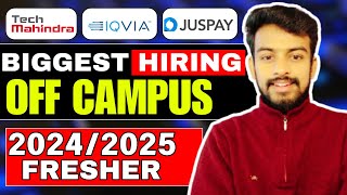 Razorpay, Juspay, Tech Mahindra Biggest Hiring | OFF Campus Drive For 2025, 2024, 2023 Batch