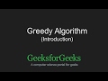 Introduction to Greedy Algorithms | GeeksforGeeks