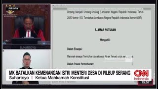 MK Batalkan Kemenangan Istri menteri Desa di Pilbup Serang