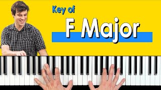 F Major Scale - Fingering and Chords for Piano